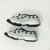Flowers beaded fusion sneakers