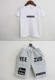 Yeezus Dream short sleeve tshirt shorts set