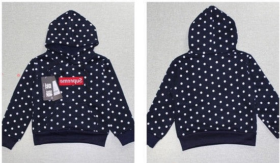 Cdg polka dot sales hoodie