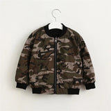 Camouflage reversible bomber jacket