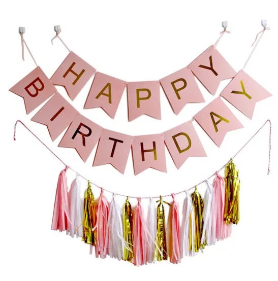 Happy birthday garland party decoration – Fashion for Your Kids