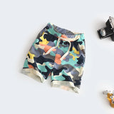 Multicolor camo shorts