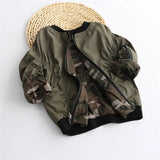 Camouflage reversible bomber jacket