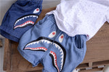 Basic summer shorts Shark print