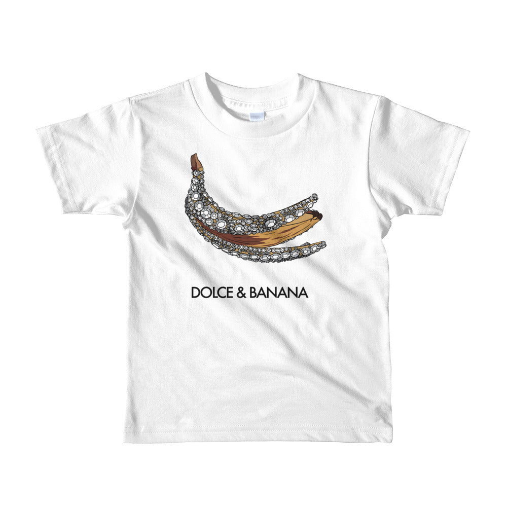 Black And White banana outlet T-Shirt Short Sleeve